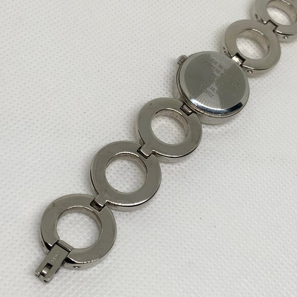 Anne Klein women watch two tone quartz 22mm round bracelet size 5.5” running - Picture 8 of 8